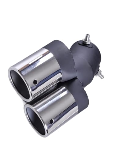 Tubo de escape para Ford Focus y Fiesta 2008-2012, cola de silenciador trasero cromada