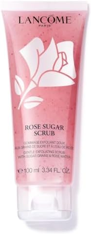 Lancôme Rose Sugar Scrub, Gentle Exfoliating Face Scrub with Sugar Grains, Rose Water and Acacia Honey, Smooth Even Texture for Radiant Complexion, 100ml