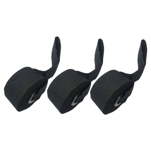 GALPADA 3 Piezas para Puerta de Fitness Correa Resistente de PVC para Bandas Elásticas de Ejercicio Casa Soporte Seguro para Gimnasio y Musculación Doméstica