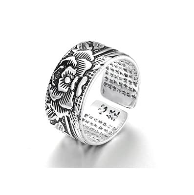 Image of GANGYUN 4 Pcs /Set Adjustable Cobra Snake Starfish Lotus Flower Yoga Finger Ring Open Wolf Eagle Dragon Claw Rings Sets Jewelry