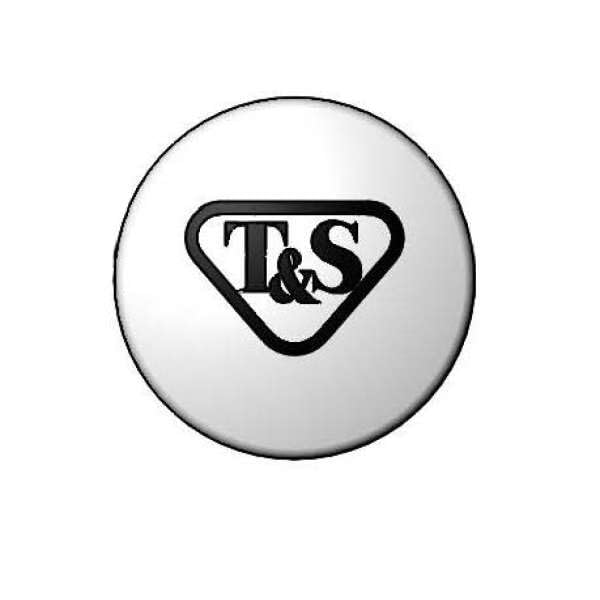 001205-19NS - Índice a presión, blanco, logotipo T&S
