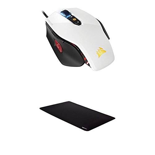 Corsair Gaming M65 Pro Rgb Fps Gaming Mouse And Amazonbasics Extended Gaming Mouse Pad White Buy Online In Antigua And Barbuda At Antigua Desertcart Com Productid