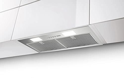 Faber Insp28Ss600 28" Inca Smart Ss Insert Hood With 600 Cfm Class Blower, Electronic Push Buttons, Led Lighting, Easy Snap Mounting Clips, Dishwasher Safer Mesh Filters, In Stainless Steel #TOP2