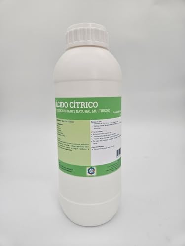 La mejor selección de Desincrustantes los mejores 5. 46 Ácido Cítrico Granular 1 kg – Desincrustante Natural Multiusos para Hogar – Eliminador de Sarro para Cafeteras, Hervidores, Baño y Cocina – Envase Sellado