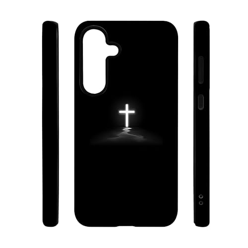 qizjio Cross Phone Case Shockproof Protective Christian Jesus Phone Cases for Samsung Galaxy S25 Plus