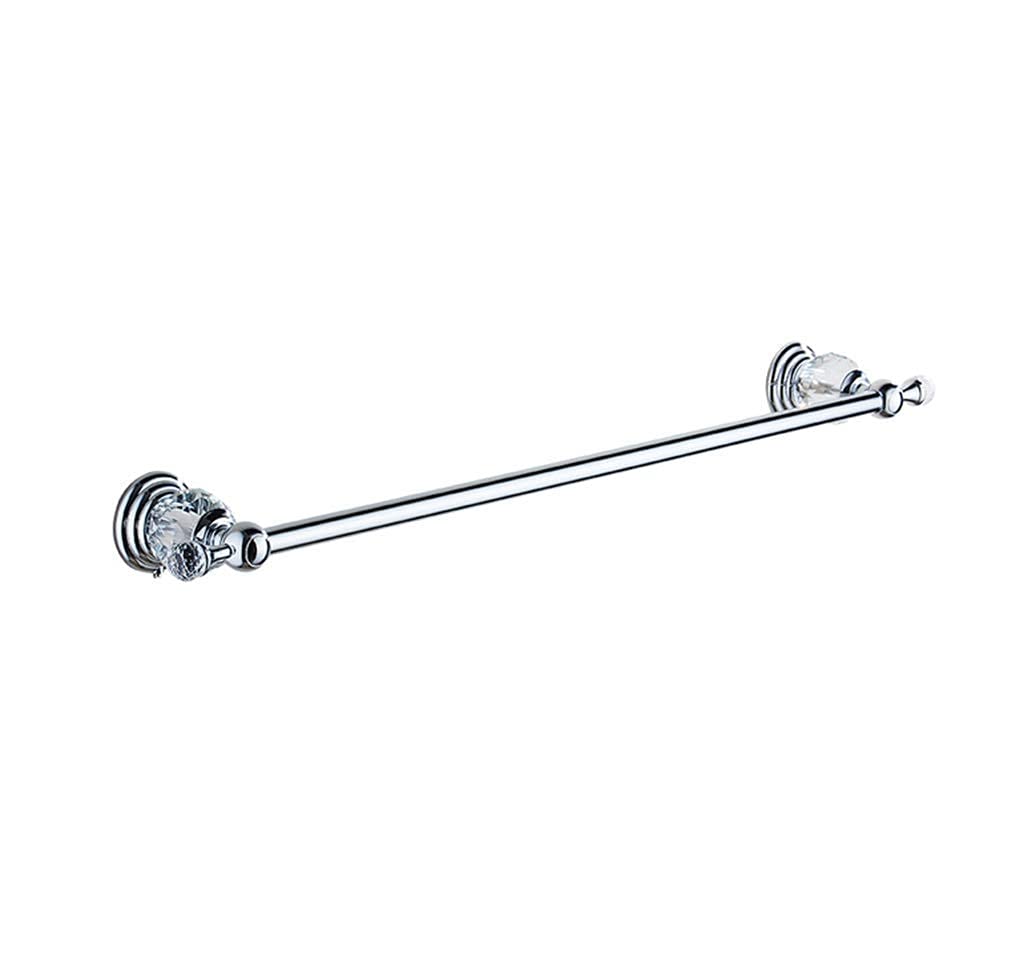 GLETSF Towel Rails Bathroom Silver Crystal Wall Single Bar Towel Rack Bathroom Accessories Towel Rack Storage Rack Tower Hanger/45Cm Towel Racks