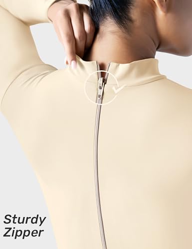 speerise Women Bodysuit Rompers Long Sleeve Jumpsuits Leotards One Piece Tummy Control Yoga Workout Outfits