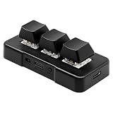 JYSWDZ Clavier De Jeu À 3 Touches, Clavier Mécanique Macro De Programmation PC, Mini Clavier Standard Plug and Play pour Les Médias De Musique De Bureau