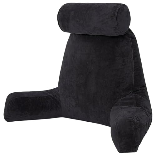 Opiniones y reviews de Almohadas de lectura Top 10. 50 Almohada de Lectura con Soporte para Espalda y Cuello - Cojín con Reposabrazos, con Almohada Redonda, Bolsillo Lateral y Funda Lavable, Relleno de Algodón Perla, Ideal para Sofá...