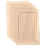 Parliky 50 hojas Papel Xuan para Caligrafía Tradicional Color Antiguo Suave y Transpirable para Práctica con Pincel y Pluma Adecuado para Adultos y Estudiantes de Caligrafía