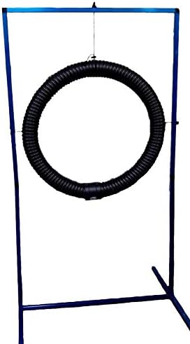 ActiveDogs Aluminum Dog Tire Jump, Adjustable 4"-26" Hoop Training Jump w/Storage Carry Bag - Powder Coated