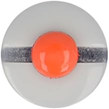 Pack of 6 Navy Beret Buttons 15 mm White/Red