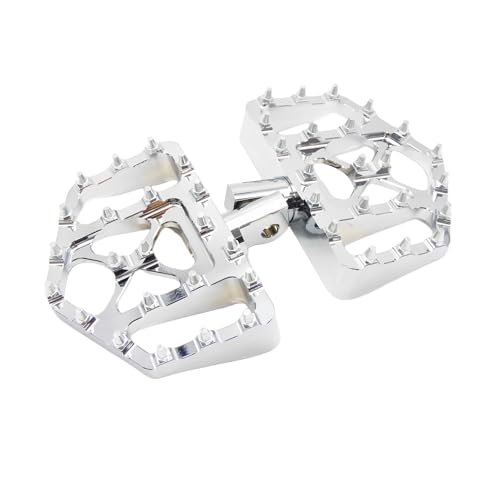 Repose-pieds chromés pour moto custom Harley Davidson Touring et Softail au fini miroir
