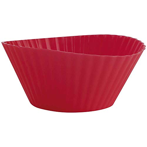 Mor - Cupcake E Muffin Formas Avulsas Silicone Vermelho 12 Unidades