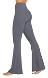 Sunzel Flare Leggings, Crossover Yoga Pants with Tummy Control, High Waisted and Wide Leg, No Front...