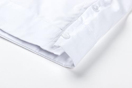 Men's Long Sleeve Guayabera Shirt Cuban Cotton Snap Button Shirt with Casual Wear4