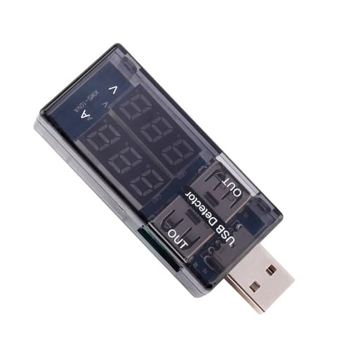 Image of USB Power Meter, 3-9V 0-5A Voltage Tester Multimeter, LCD Digital Multimeter Current Tester Voltage Detector, USB Tester DC LED Display Multi Testers Tools