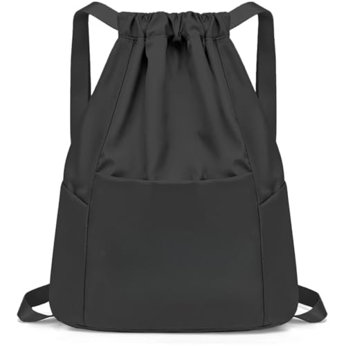 Mochila Bolsa Treino Academia Esportiva Passeios Tipo Saco com Alça Ajustável, Mochila com cordão re