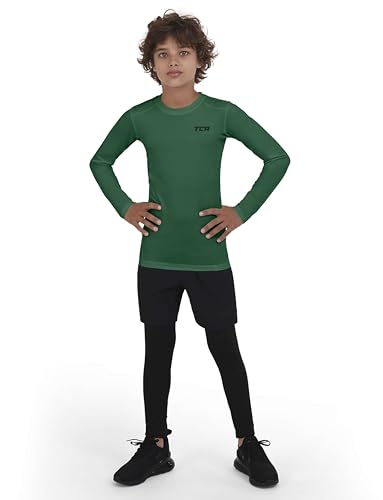 TCA Boys' HyperFusion Compression Base Layer Top Long Sleeve Under