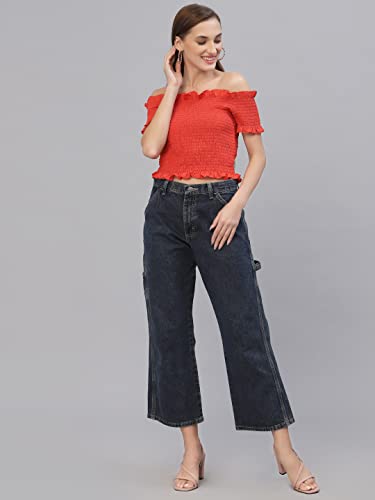 Image of Style Quotient Women Black Off-Shoulder Bardot Top