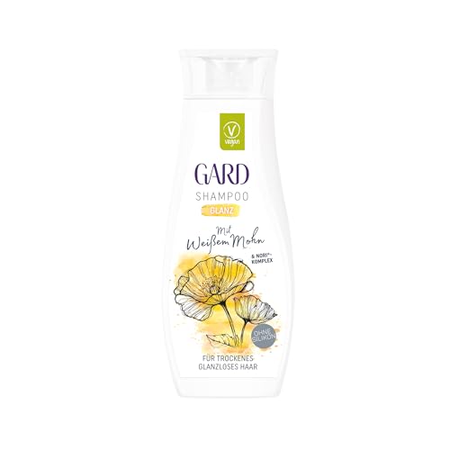 GARD Shampoo per la cura dei capelli – 250 ml, con papavero bianco, complesso Nori senza silicone, per capelli vivaci, lucentezza