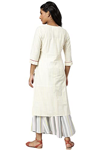 Image of Aurelia Women Rayon Straight Fit Floral Printed Straight Kurta