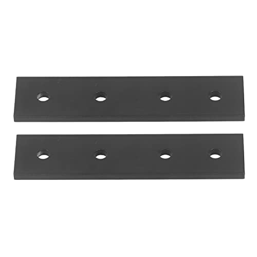Eujgoov 2PCS 4-Hole Aluminum Alloy Heavy Duty Corner Brackets for Furniture Repair Fixing Joint Flat Plates Support Connectors Hardware