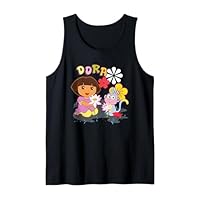 Dora the Explorer Boots the Monkey Flowers in the Rain Tank Top