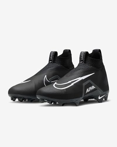 Image of Nike Alpha Menace Elite 3 White /Particle Grey /Opti Yellow /Black Mens Football Cleat.
