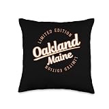 Retro Athletic Oakland ME Apparel Throw Pillow