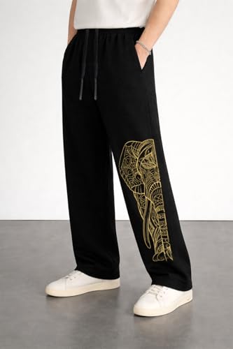 Image of Men Baggy Regular Fit Track Pants