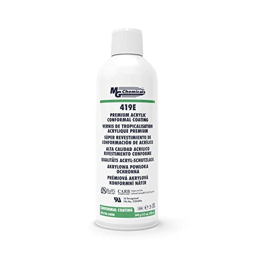 MG Chemicals 419E Premium Acrylic Conformal Coating for Electronics - UL 746E Recognized, 12 oz...