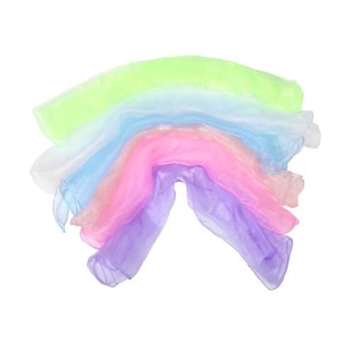 FRCOLOR Kindergarten Dance Scarves 6pcs Silk Chiffon Scarves Sensory Play Lightweight Fashionable