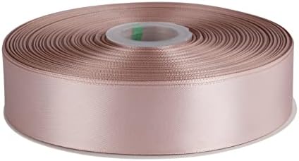 Double Faced Satin Ribbon, 6mm X 91M, Solid Polyester Ribbon for Gift Wrapping, Crafts, Wedding Party Ceremony Decoration, Floral Arrangement, Sewing (Black)