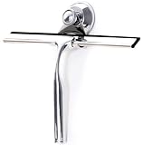 arsolace Allzweck Duschabzieher Edelstahl für Duschtüren, Badezimmer, Fenster und Autoglas | Fensterabzieher dusche mit Haken | abzieher dusche 25 cm