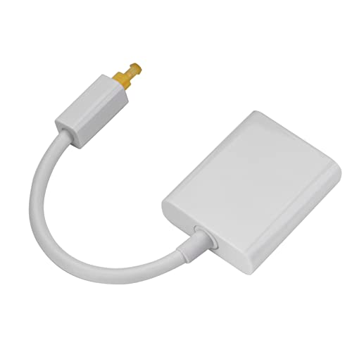 Shipenophy Dual Port Toslink Digital Optical Audio Splitter Adapter for AV Receiver and TV, Fiber Audio Cable with 24k Gold Connectors (White)