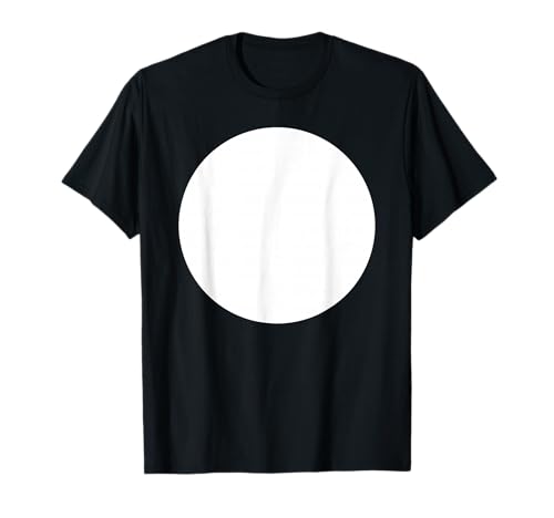 Image of Big White Dot Shirt - White Circle T-Shirt T-Shirt