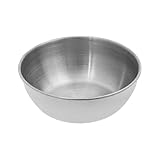 YOICUATGNA 50 cuencos redondos plateados para servir de acero inoxidable, mini cuencos para salsas, cuencos para salsas, cuencos para salsa, cuencos para sushi, aperitivos, especias, mostaza