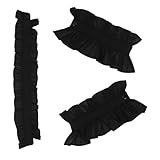 Ornement plissé saisissant : le faux col décoratif et les faux poignets présentent des plis délicats, apportant texture et une superbe amélioration visuelle sans bijoux supplémentaires, cols amovibles, poignets amovibles