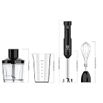 Cordless Hand Blender with Chopper for Smoothies, Baby Food & Soups - Image 3