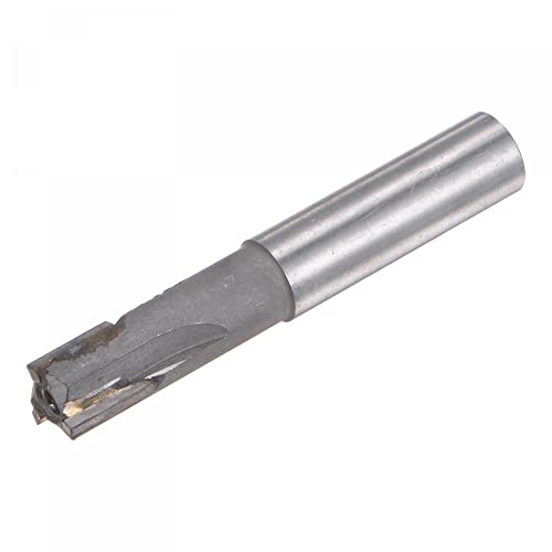 sourcing map Square Nose End Mill, 14mm Cutting Dia Tungsten Carbide Tip 3 Straight Flutes Milling Cutter with 14mm Straight Shank