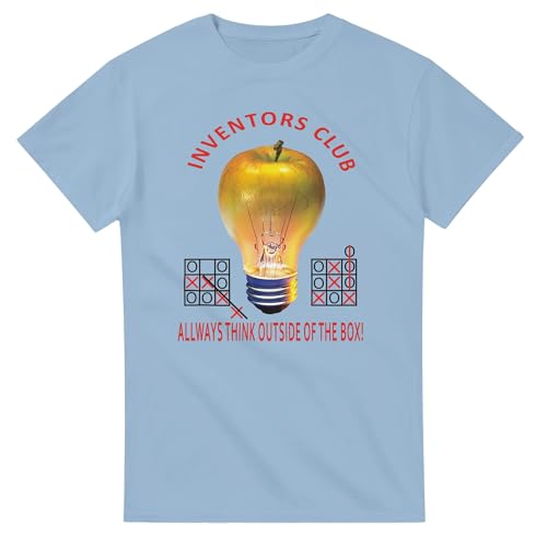 T-shirt col rond lourd rouge Inventors Club pour un style urbain quotidien