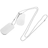 Colliers pour hommes - le collier avec plaque militaire est livré avec une chaînette, tendance et stylé, qui reflète votre personnalité et vos goûts