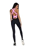 Designed for Fitness Pink Jumpsuits for Women Workout Leggings Yoga Pants (m, Pink)