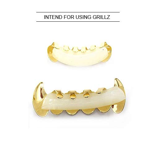 JINAO Silicone Molding Bars Gels Set New Custom Fit for Hip Hop Teeth Grillz Caps Fangs Top & Bottom Grill Set Vampire Teeth4
