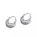 WHSW Boucles d'oreilles de Style Ethnique rétro, Ornements d'oreilles en Argent S925 sculptés à la Main, Boucles d'oreilles Creuses en Panier de Fleurs en Argent thaïlandais, Boucles d'oreilles d