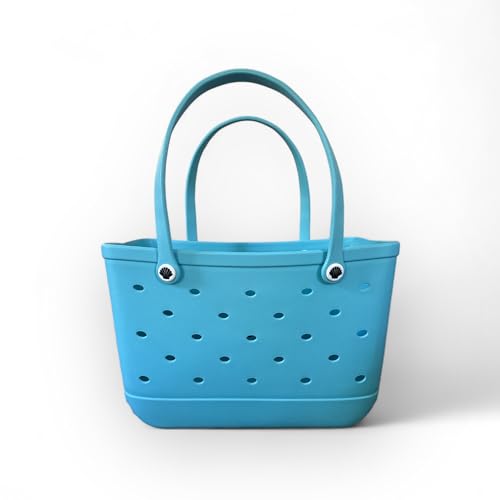 X Large Beach Bag Tote| Durable Lightweight Waterproof Washable Open Tote Bag for Beach, Pool, Boat, Sports (Aqua Blue)2