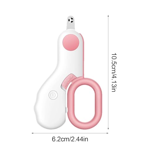Cortador de unhas de LED para animais de estimação, cortador de unhas de cachorro com luzes de LED,