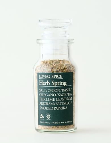 LOVEG（ラベジ）オーガニック ハーブ＆スパイス [ ハーブスプリング ] 25g 無添加 ミックスハーブ 香草調味料 植物性100% 遺伝子組換え不使用 ヴィーガン ベジタリアン プラントベースフードの商品画像（Amazon）