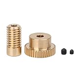 BQLZR Messing Turbine Getriebewelle 6 mm Lochdurchmesser Messing mit 40T Zahnrad 0,5 Modulus
